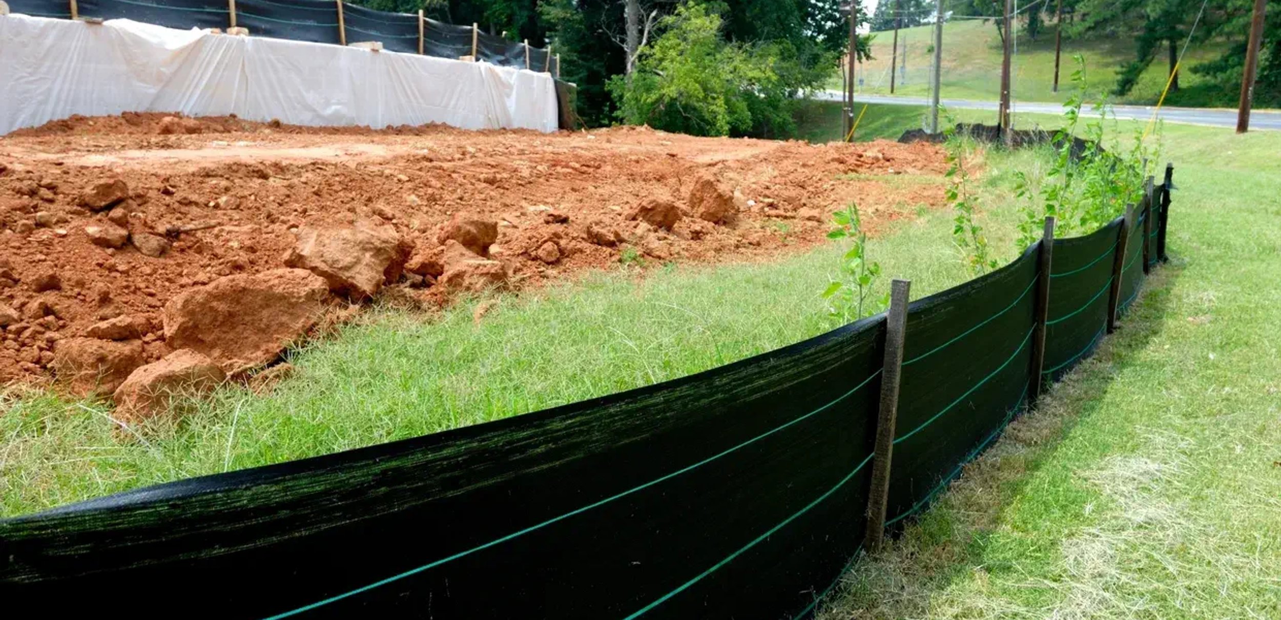 Erosion control installation site